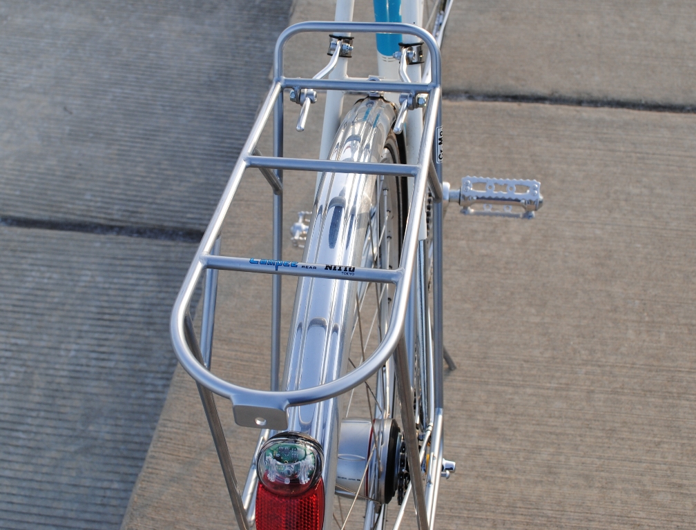 chrome rear bike rack